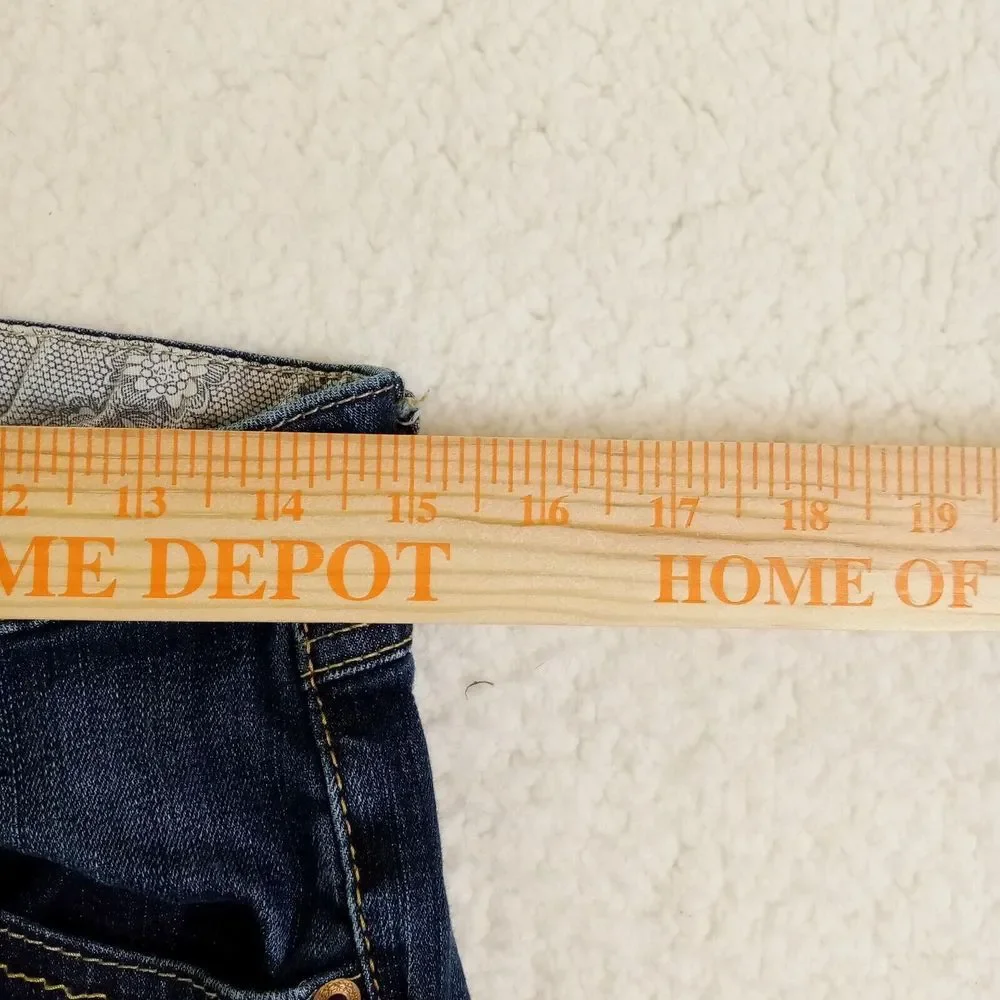 Style Up Jeans Women's 28 inch Waist Blue Denim‎ Casual Straight